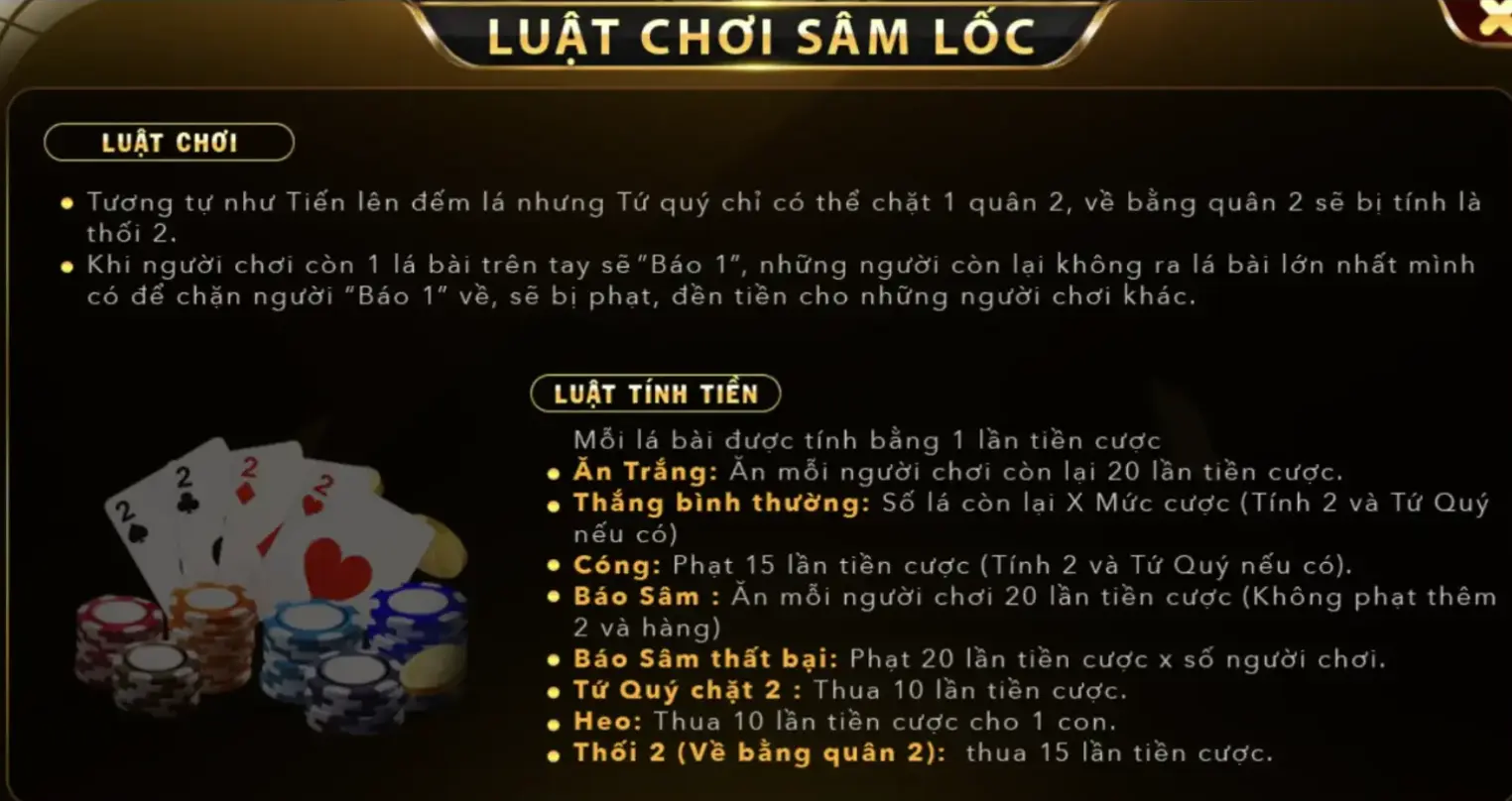 Đa dạng biểu tượng khi chơi Sâm lốc Go88