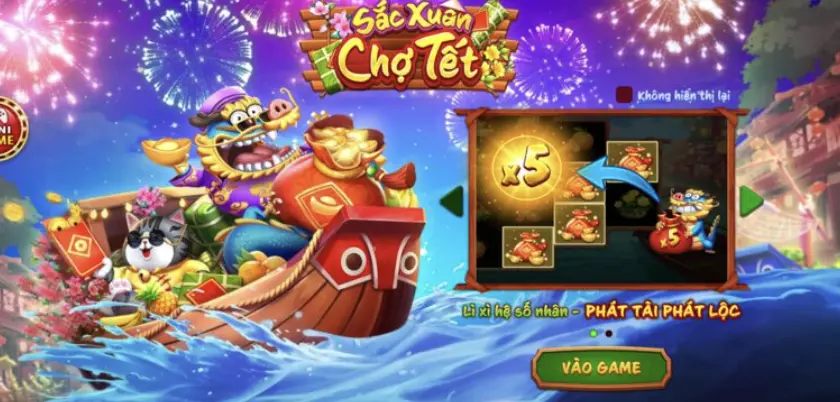 Đa dạng khuyến mãi trong game Sắc Xuân Chợ Tết Go88