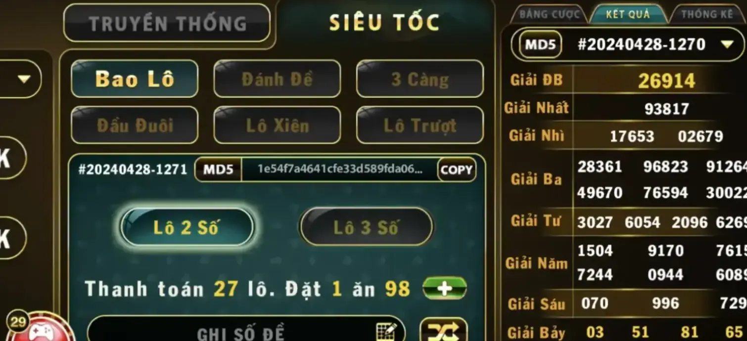 Trả thưởng cao khi chơi lô 3 càng Go88