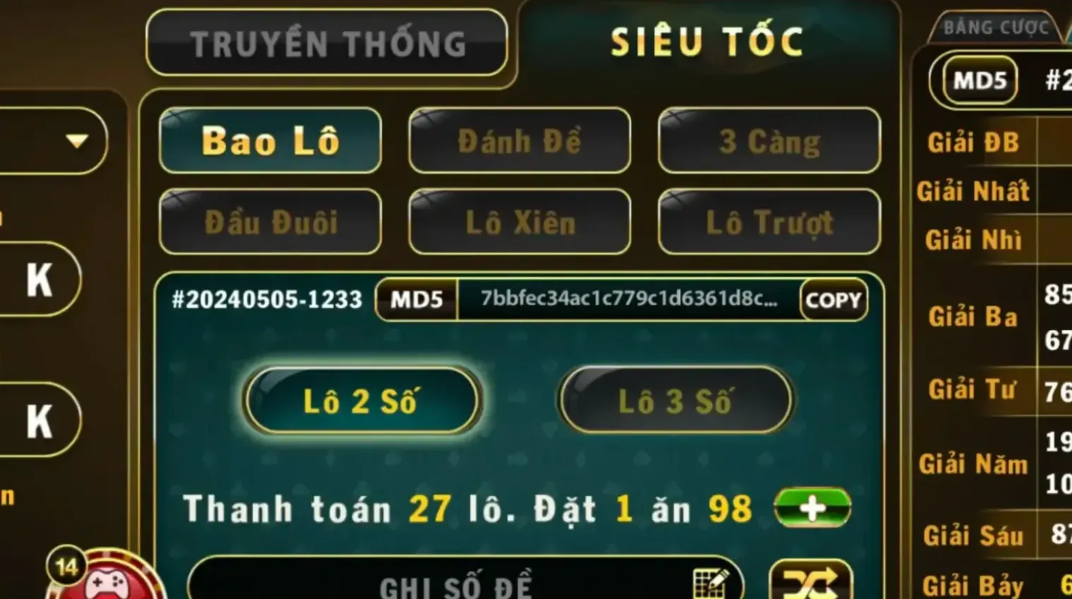 Nhiều loại lô 3 càng tại Go88