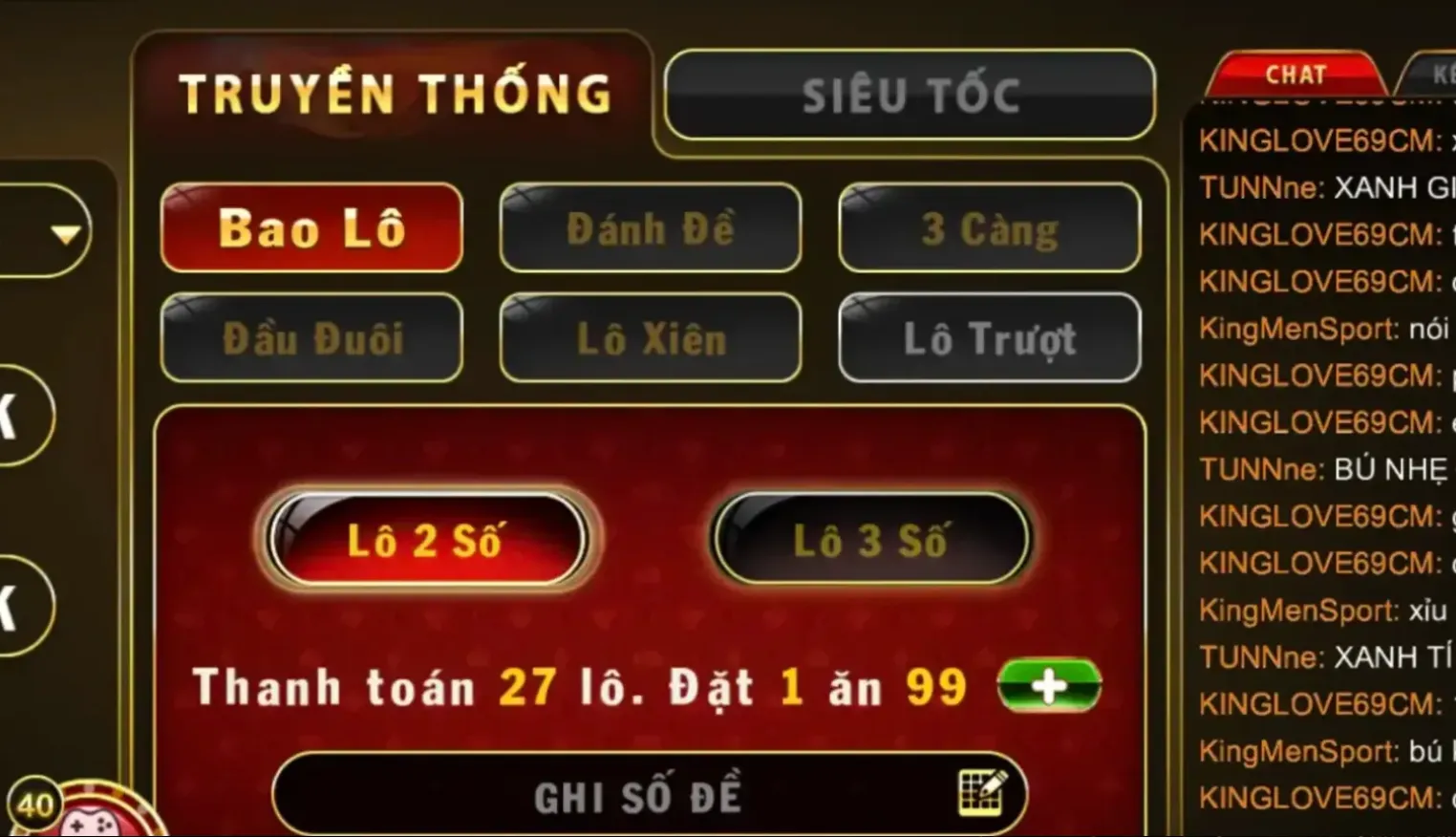 Hoàn tiền tại lô 3 càng Go88