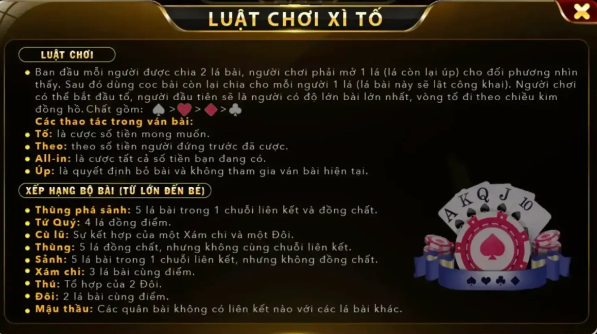 Hiểu rõ các lưu ý chơi Xì Tố Go88