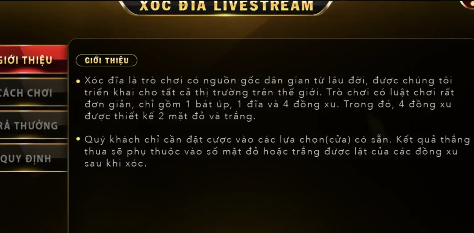 Khuyến mãi nhận quà khủng tại Xóc Đĩa Livestream