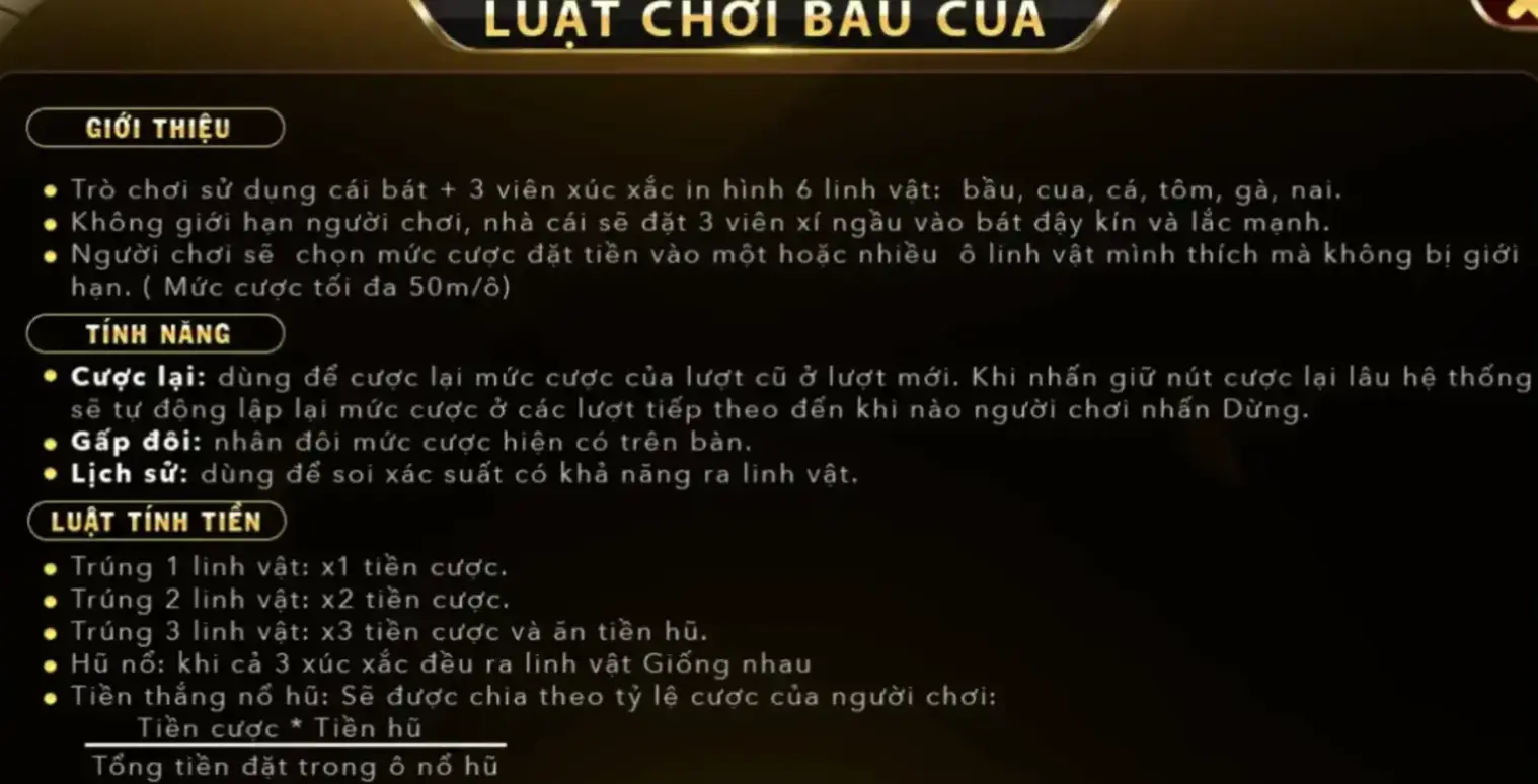 Tỷ lệ trả thưởng cao từ Bầu Cua Go88 cao ngất