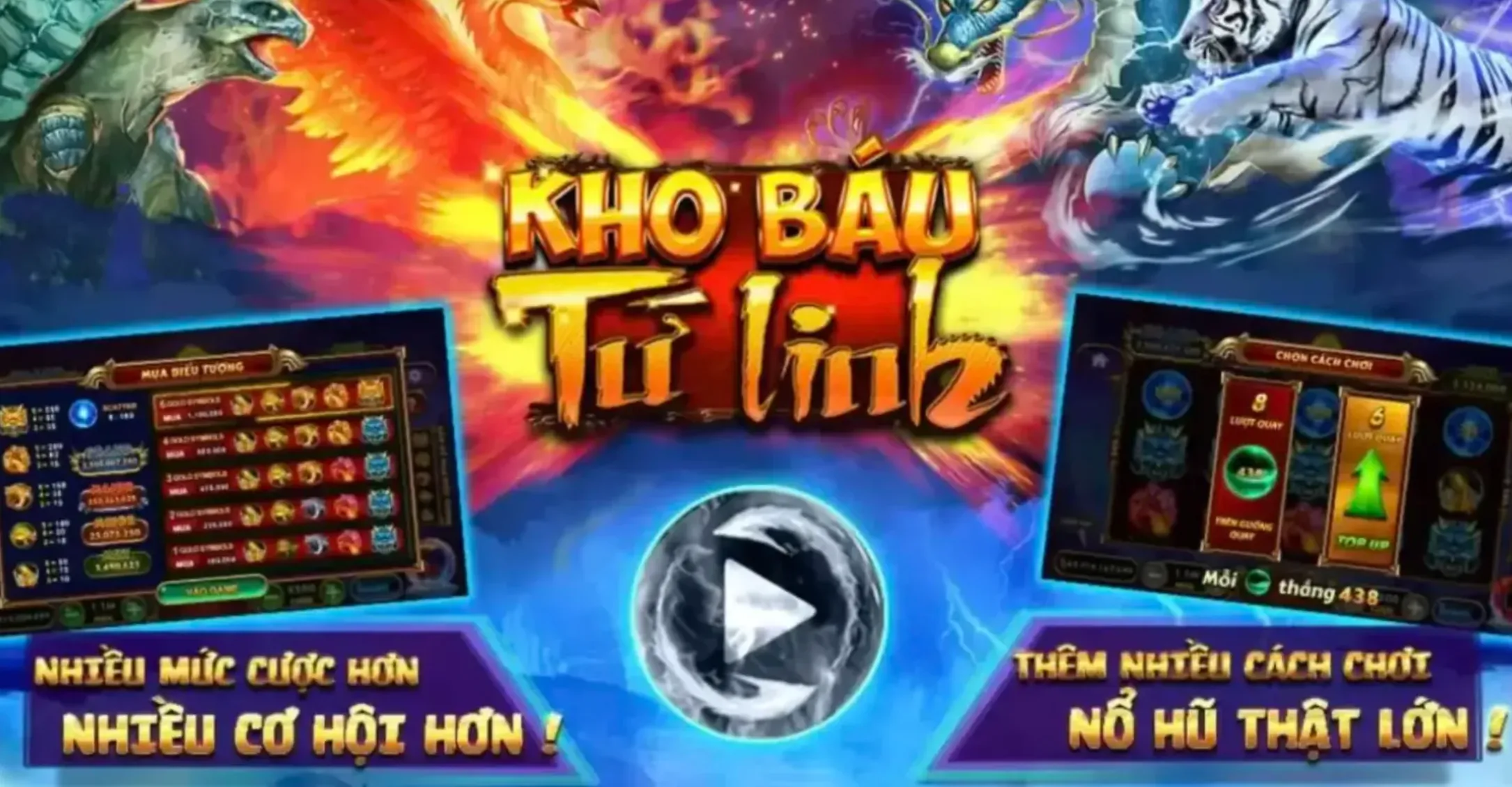 Giao diện game Kho Báu Ngũ Linh Go88 bắt mắt