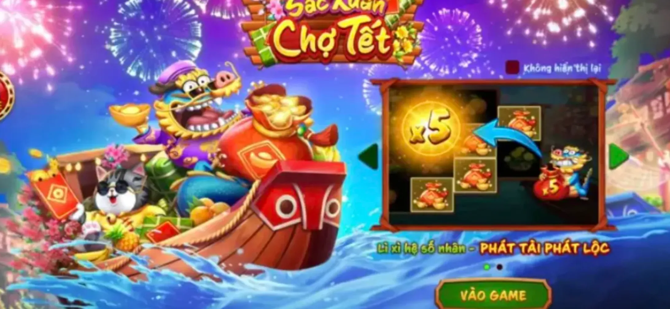 Đến với giao diện đỉnh cao tại slot game Sắc Xuân Chợ Tết