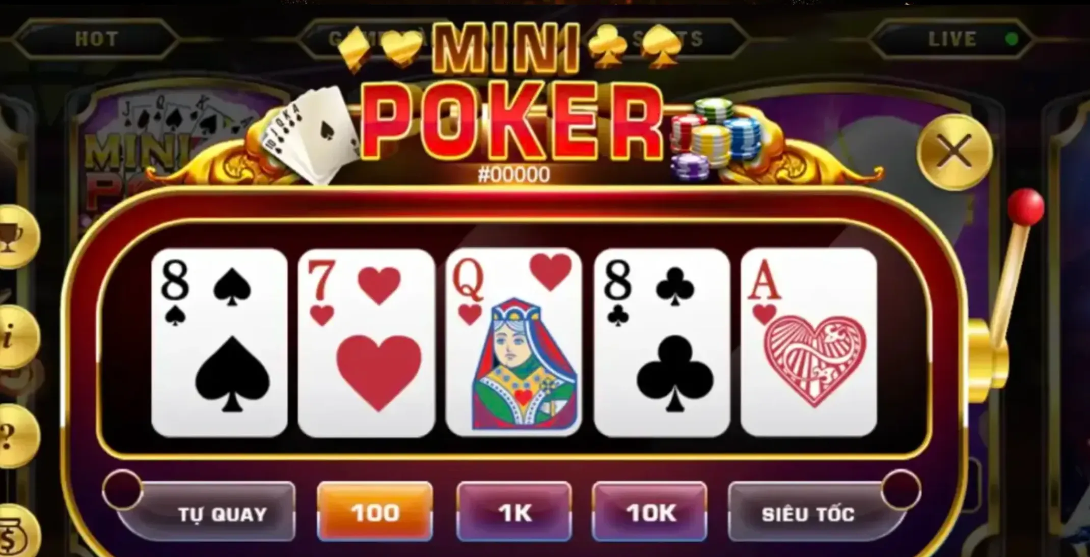 Giao diện thú vị từ game bài Poker thu hút người chơi từ lần đầu tiên