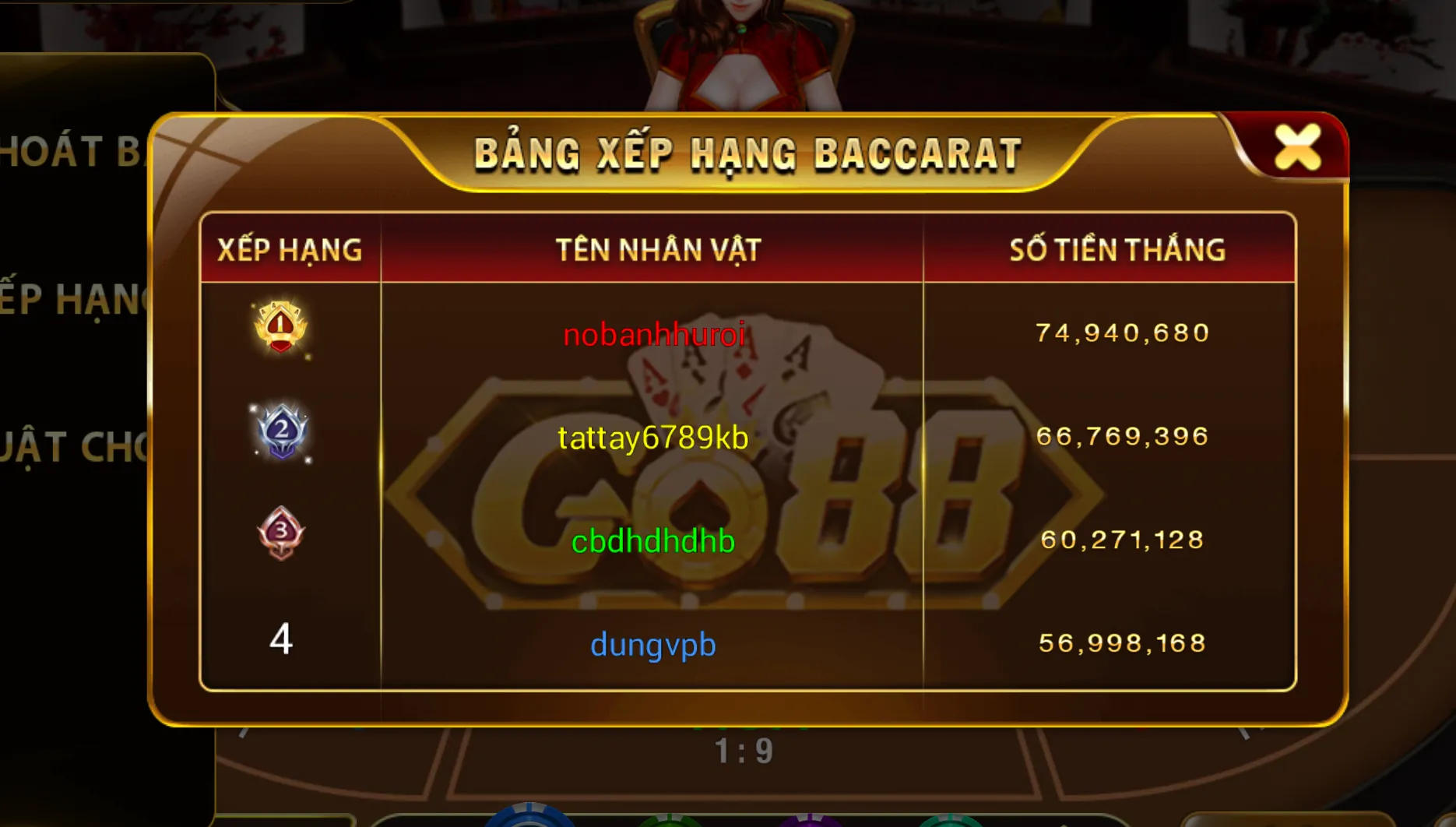 Tìm hiểu rõ về luật chơi hấp dẫn từ game bài Baccarat