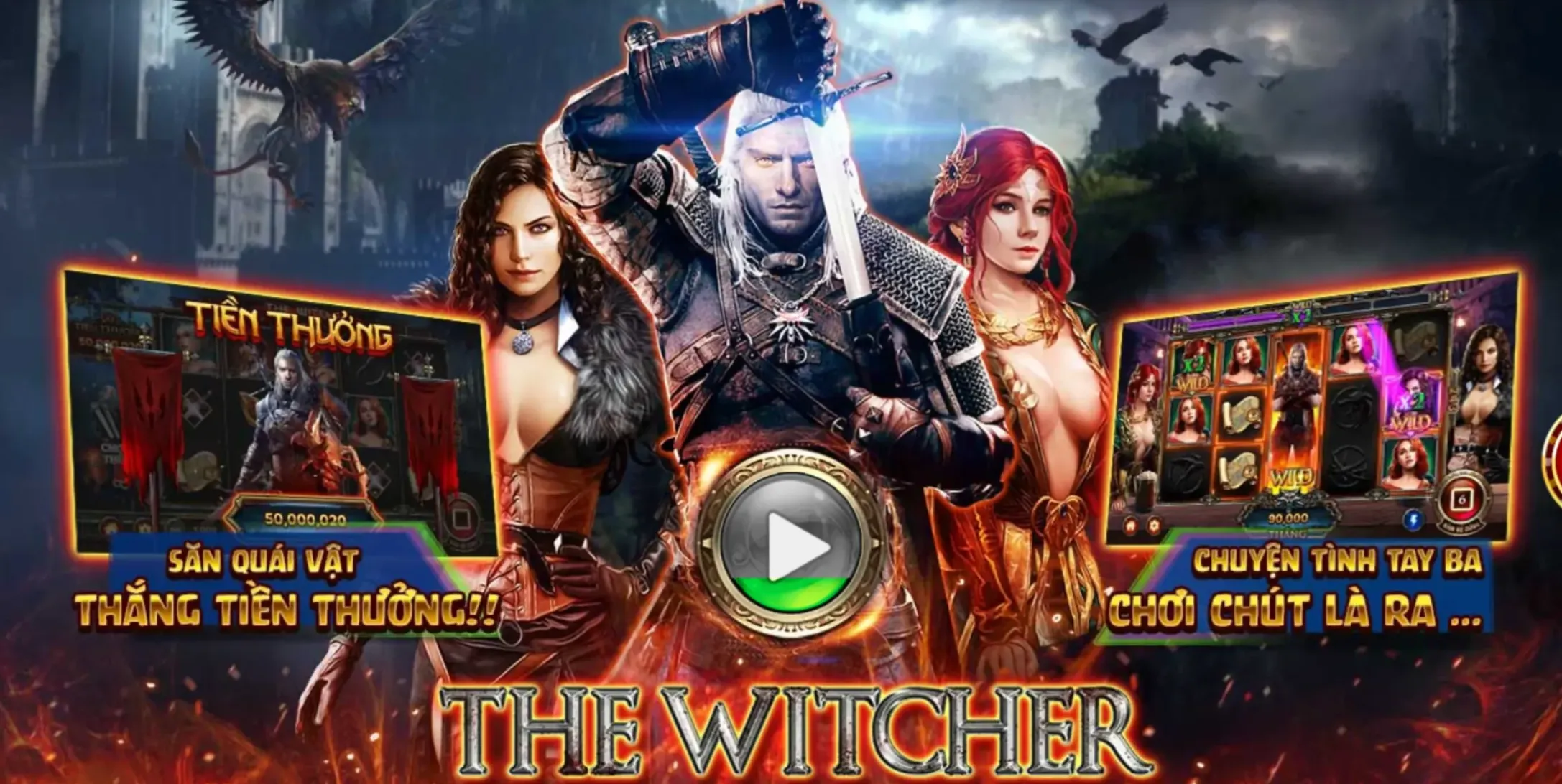 Giao diện ấn tượng với đầy đủ tính năng của The Witcher